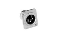 ac3mmdz Amphenol Industrial Chassis Mount XLR Connector, Male, IP40, 133 V, 3 Way, Silver Plating