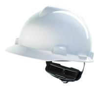 gv112-0000000-000 MSA Safety V-Gard White Safety Helmet, Adjustable