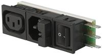 6432015315 Schurter C14, F Snap-In IEC Connector Socket, Plug, 10A, 125 V, 250 V, Fuse Size 5 x 20mm