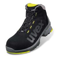 8545815 uvex 1 Black/Lime ESD Safe Non Metal Toe Capped Men, Women Safety Boots, UK 15, EU 50