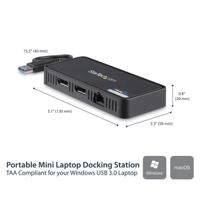 usba2dpgb StarTech.com Dual Monitor 4K USB 3.0 Docking Station with DisplayPort - 0 x USB ports, USB A