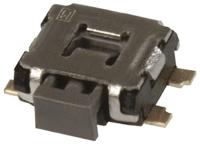 evqp7j01k Panasonic Black Push Plate Tactile Switch, SPST 50 mA @ 12 V dc 1.35mm