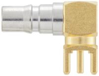 28k201-400n5 Rosenberger, Jack PCB Mount QMA Connector, 50Ω, Solder Termination, Right Angle Body