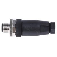 t4111001051-000 TE Connectivity Circular Connector, 5 Contacts, Cable, M12 Connector, Plug, Male, IP67, T411 Series