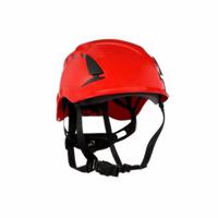 7100175534 3M X5005VE Red Hard Hats with Chin Strap, Adjustable, Ventilated