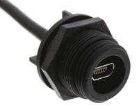 px0457 Bulgin USB 2.0, Male Mini USB AB to Male 6 Pin Header, 100mm