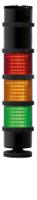 271-2234 RS PRO Amber, Green, Red Signal Tower, 12 Lights, 24 v ac/dc, Screw Mount