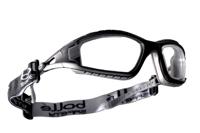 tracpsi Bolle Safety TRACKER II Anti-Mist UV Safety Glasses, Clear PC Lens, Vented