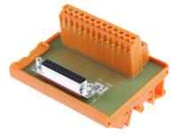 425-112 RS PRO 25-Contact Female Interface Module, D-sub Connector, DIN Rail Mount, 1A