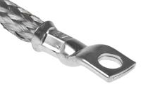 489-163 RS PRO Braided Wire, M6 Stud Size, 24 x 20 x 0.2 mm, 0.25m, BS EN 13602:2002, BS4109