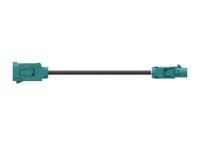 2081385-2 TE Connectivity 2081385 Male Female Jack Coaxial Cable, Black, 600 mm