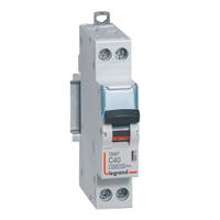 406873 Legrand DNX3 Circuit Breaker, 1+N, 40A Curve C, 230V AC, 6 kA Breaking Capacity