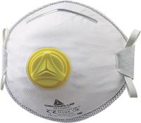 m2fp2v Delta Plus CONFORT Series Disposable Respirator, FFP2, Valved, Moulded