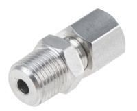 123-5562 RS PRO 1/8 NPT Compression Fitting for Use with Thermocouple or PRT Probe, 1/8in Probe, RoHS Compliant Standard