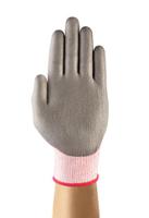 11644060 Ansell HyFlex 11-644 Black Nylon, Polyethylene, Spandex Nylon Work Gloves, Size 11, Polyurethane Coating
