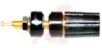 bu-p3750-0 Mueller Electric 15A, Black Binding Post With Brass Contacts and Gold Plated - 9.53mm Hole Diameter