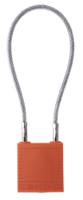 compact-cable-padlock-orange-20cm-kd Brady Orange 1-Lock Rugged Reinforced Nylon Body with Sheathed Steel Cable Keyed Padlocks & Safety Padlocks, 4.7mm