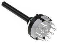 ck1030 Lorlin, 6 Position DPST Rotary Switch, 150 mA@ 250 V ac, Solder Tab