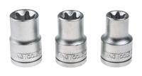 m1210 Teng Tools 9-Piece 1/2 in Standard Socket Set , e-Torx