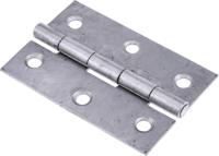 436-5058 RS PRO Steel Butt Hinge, Screw Fixing, 75mm x 49mm x 1.4mm