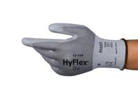 11754060 Ansell Hyflex Grey Polyurethane Work Gloves, Size 6, Polyurethane Coating