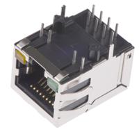 hfj11-e2450e-l12rl Halo Electronics FastJack Series Female RJ45 Connector, PCB Mount 8 -Way