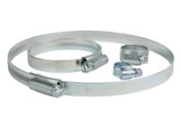 hgj160bp HI-GRIP Zinc Plated Slotted Hex Hose Clip, 130 → 160mm ID