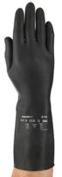 87118075bp Ansell 87-118 Black Polyamide Latex Work Gloves, Size 7.5, Latex Coating