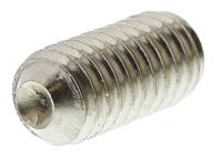 137-837 Plain Stainless Steel Hex Socket Set M6 x 12mm Grub Screw