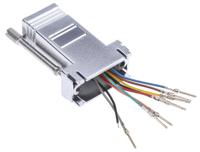 382-2689 RS PRO D Sub Adapter Male 9 Way D-Sub to Female RJ45