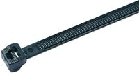 118-05850-t50sos-pa66hs-bk HellermannTyton Cable Tie, Outside Serrated, 150mm x 4.6 mm, Black Polyamide 6.6 (PA66), Pk-100