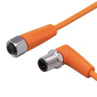evt081 ifm electronic Male 1 way M12 to Female 1 way M12 Sensor Actuator Cable, 0.3 m