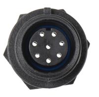 px041208s Bulgin Circular Connector, 8 Contacts, Front, Miniature Connector, Socket, Female, IP68, Buccaneer 400 Series