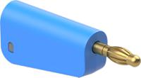 641045-23 Staubli Blue Plug Test Plug, Screw Termination, 32A, 30V ac, Gold Plating