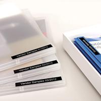 s0720610 Dymo White on Black Label Printer Tape, 7 m Length, 12 mm Width