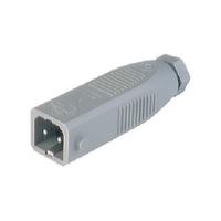 931265106-stas-20 Hirschmann, ST IP54 Grey Cable Mount 2P + E Heavy Duty Power Connector Plug, Rated At 16A, 250 V
