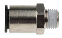 3175-12-13 Legris LF3000 Series Straight Threaded Adaptor, R 1/4 Male to Push In 12 mm, Threaded-to-Tube Connection Style