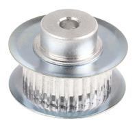 p30mxl025f RS PRO Timing Belt Pulley, Aluminium, Zinc Plated Steel 6.4mm Belt Width x 2mm Pitch, 30 Tooth