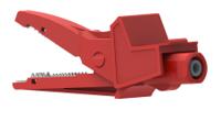 5004lm-iec-r Electro PJP Alligator Clip, Nickel-Plated Steel Contact, 20A, Red