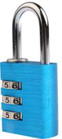 781-6048 RS PRO Combination Aluminium Combination Padlock, 5mm Shackle, 30mm Body