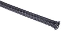 170-10300-hegp03-pet-bk HellermannTyton Expandable Braided PET Black Cable Sleeve, 3mm Diameter, 5m Length, Helagaine HEGP Series
