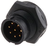bd-08pmms-lc7001 Amphenol Industrial Industrial Circular Connector, 8 Contacts, Threaded, Standard Connector, Plug, Male, IP67, Ceres