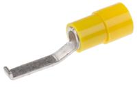 3240047 Phoenix Contact Hooked, C-BCI 6/2.8 Insulated Crimp Blade Terminal 18mm Blade Length, 4mm² to 6mm², Yellow