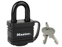 7804eurd Master Lock Padlock Weatherproof Laminated Steel Padlock, Keyed Alike, 9mm Shackle, 40mm Body