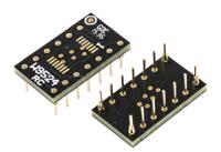 w9524rc Winslow Straight Through Hole Mount 0.65 mm, 2.54 mm Pitch IC Socket Adapter, TSOP 14 to DIP 14