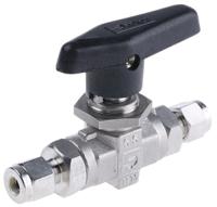 4a-b6lj2-ssp Parker Stainless Steel 2 Way, Ball Valve, Compression, 1/4in