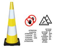 174-5964 RS PRO Yellow 900 mm PVC Safety Cone
