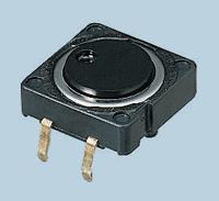 skhcbfa010 Alps Alpine Black Button Tactile Switch, SPST 5 mA @ 12 V dc 0.8mm Snap-In