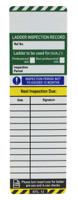 lad-gb-eitl-12-10 Brady LAD-GB Series Black on Green, White, Yellow Safety Ladder Tag, English Language, 1 per Pack