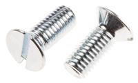 908-7450 RS PRO Slot M8 Countersunk Steel Machine Screws DIN 963 x 20.0mm